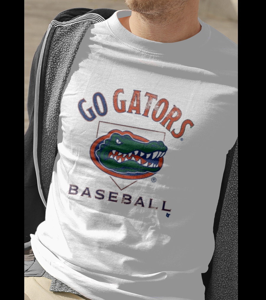 Go Gators Florida Baseball Team Home Plate T-Shirt