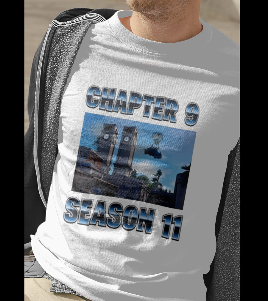 Chapter 9 Season 11 Tower Scene Floating Bus T-Shirt