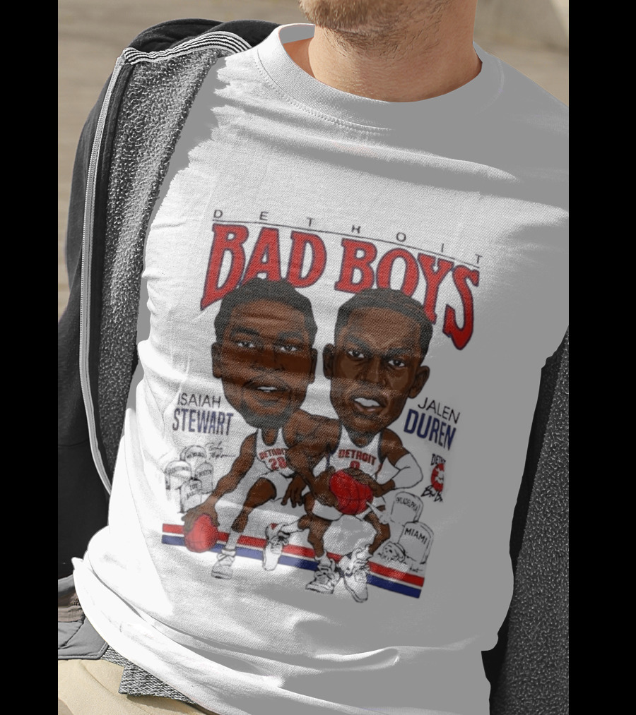 Isaiah Stewart Jalen Duren Detroit Pistons Bad Boys Basketball T-Shirt