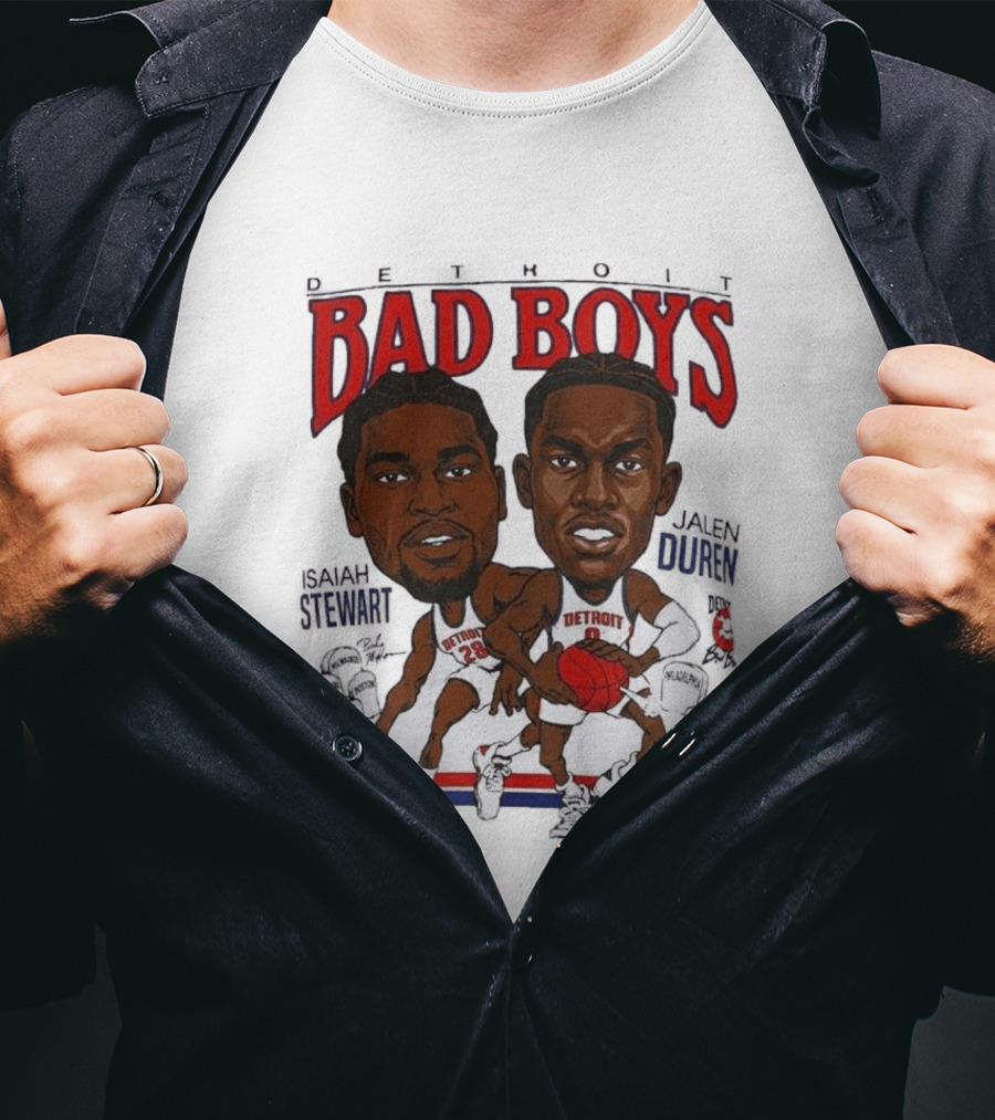 Isaiah Stewart Jalen Duren Detroit Pistons Bad Boys Basketball T-Shirt