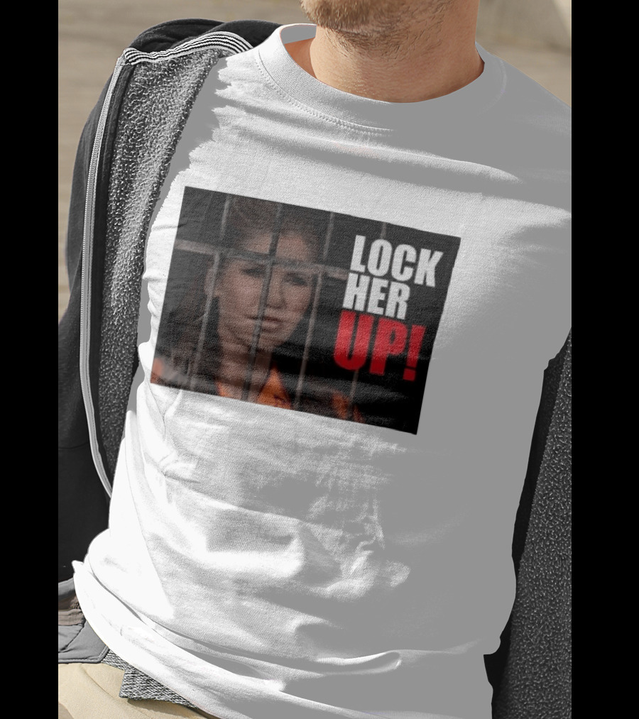 Lock Her Up Kristi Noem Bars Orange Jump Suit T-Shirt