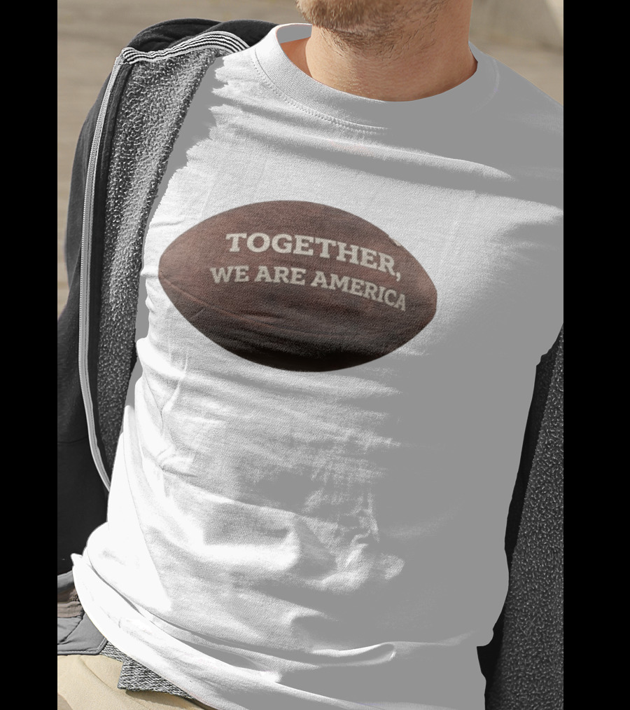Together We Are America Bad Bunny Benito Football T-Shirt