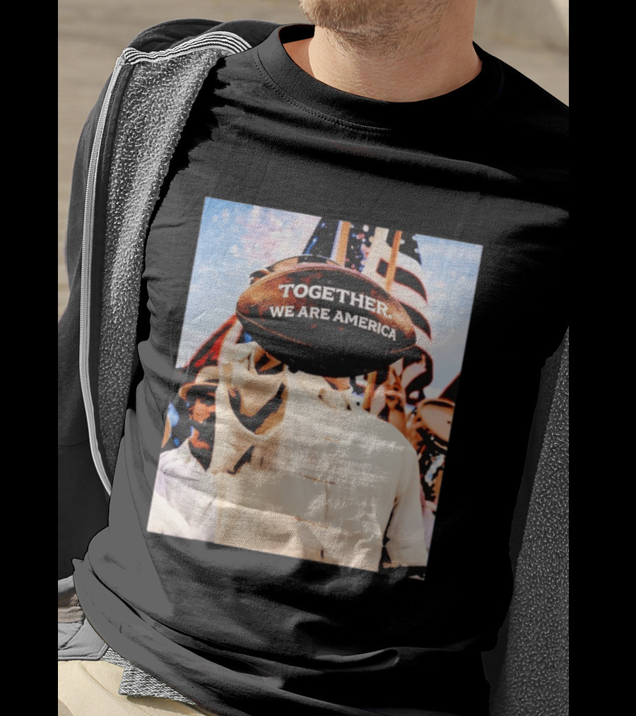 Together We Are America Bad Bunny Football T-Shirt