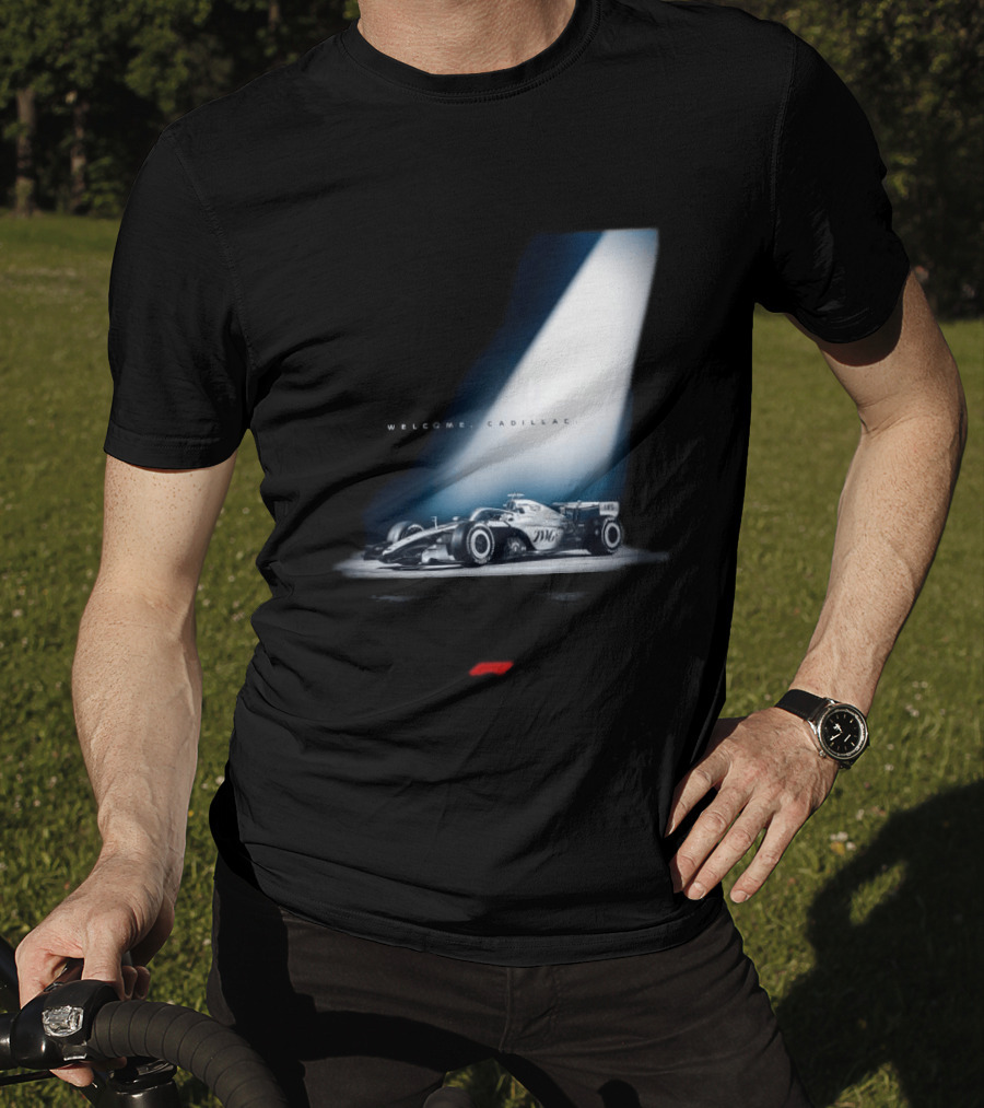 Welcome Cadillac F1 Team Formula 1 Racing Car Spotlight T-Shirt