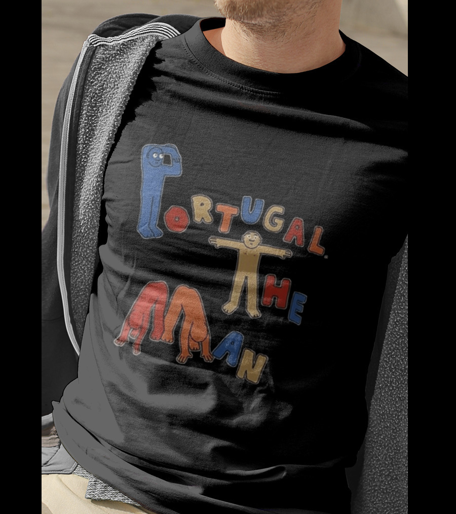 Portugal The Man Colorful Figures Playful Lettering T-Shirt