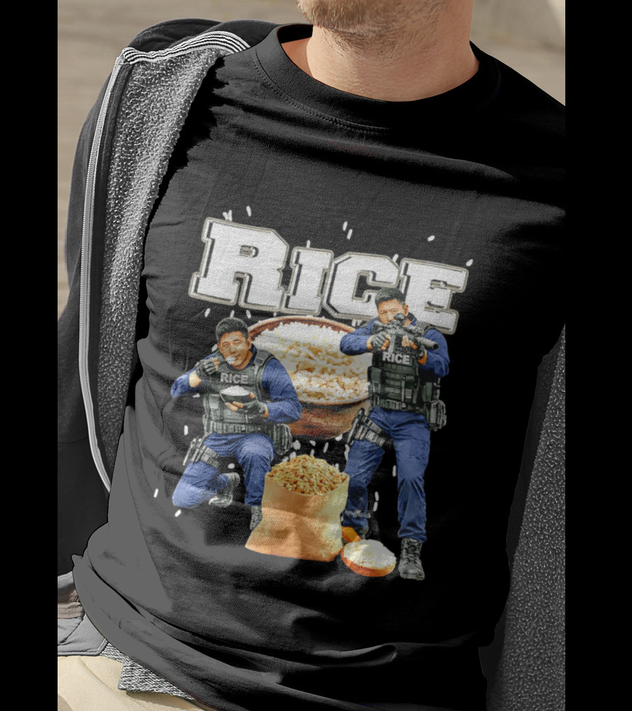 Rice Ice Police Tactical Humor T-Shirt