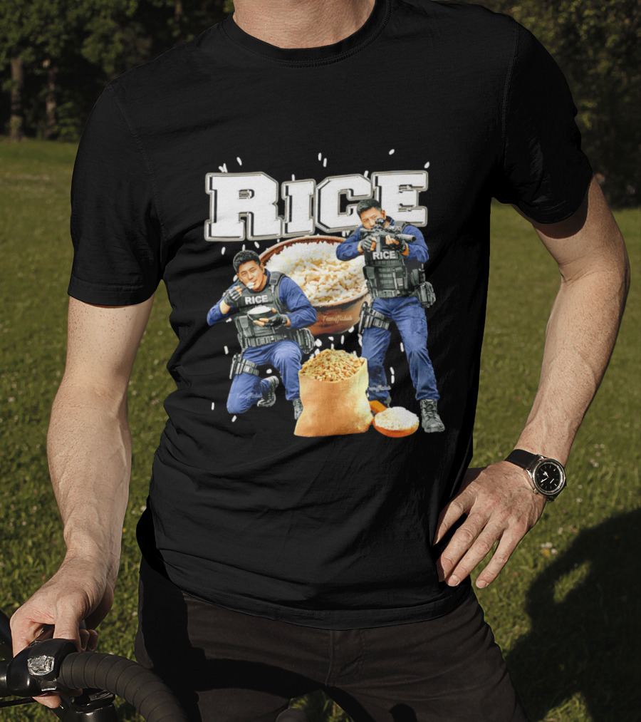 Rice Ice Police Tactical Humor T-Shirt