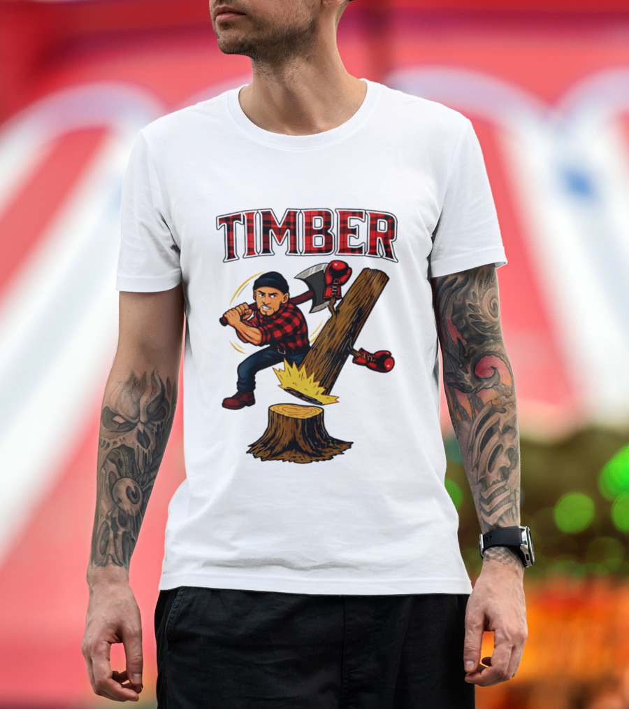 Keith Thurman Timber One Time Lumberjack Axe Boxing Gloves T-Shirt