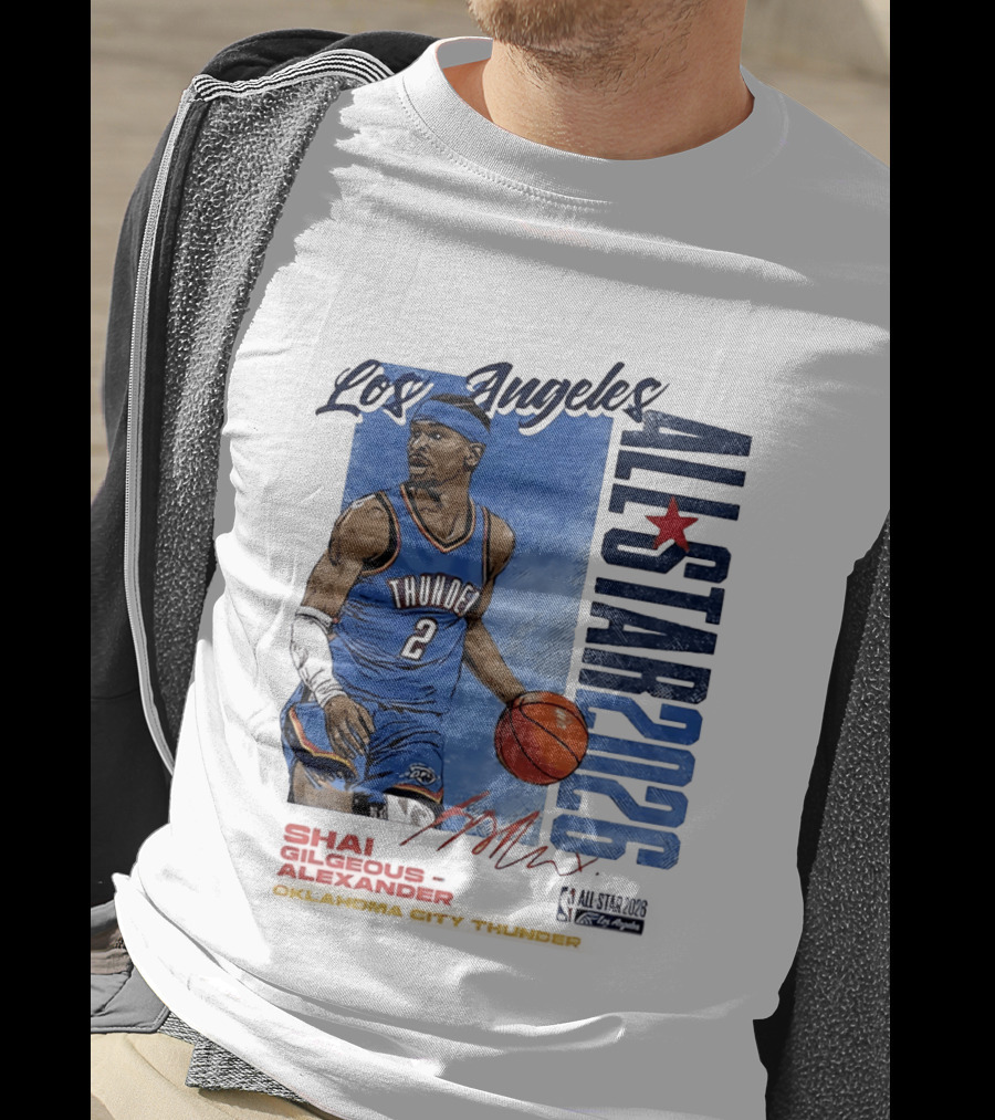 Los Angeles All Star 2026 Shai Gilgeous Alexander Oklahoma City Thunder T-Shirt