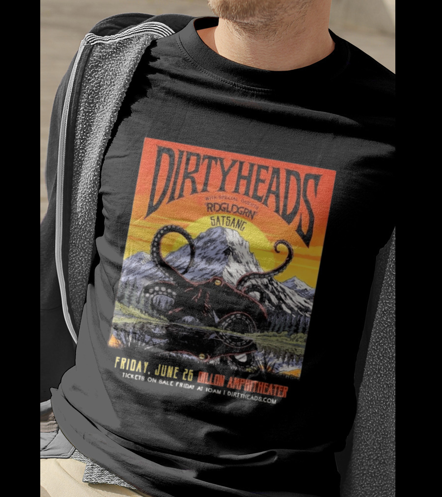 Dirty Heads Live June 26 2026 Dillon Amphitheater Colorado Featuring RDGLDGRN Satsang T-Shirt