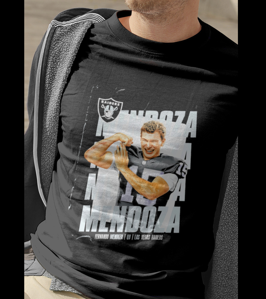 Las Vegas Raiders Fernando Mendoza Quarterback 15 Mendoza T-Shirt