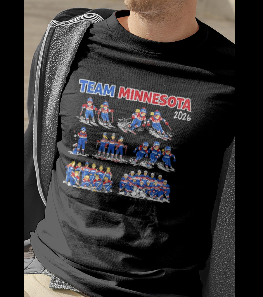 Team Minnesota 2026 Ice Hockey Players And Teams T-Shirt