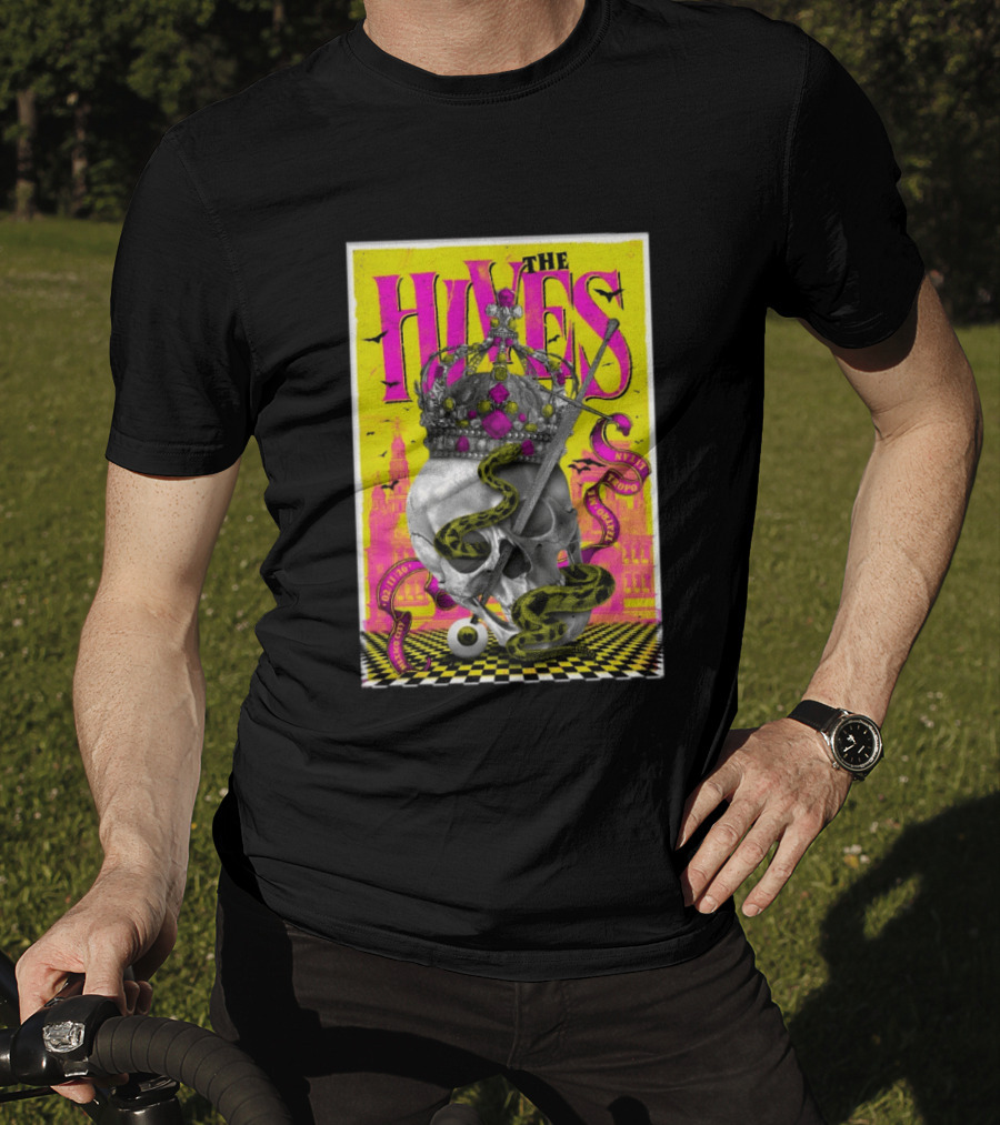 The Hives Teatro Metropolitán Mexico Feb 11 2026 Skull Crown Snake T-Shirt