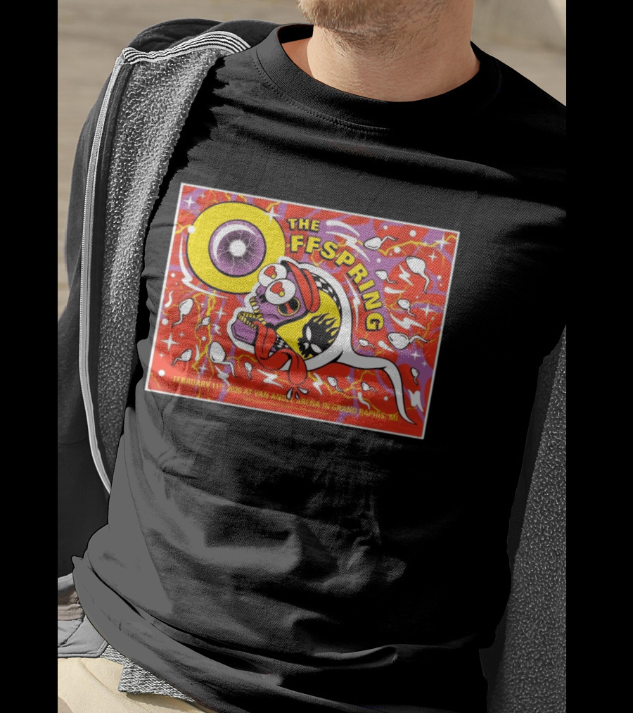 The Offspring February 11 2026 Van Andel Arena Grand Rapids MI Bold Psychedelic T-Shirt