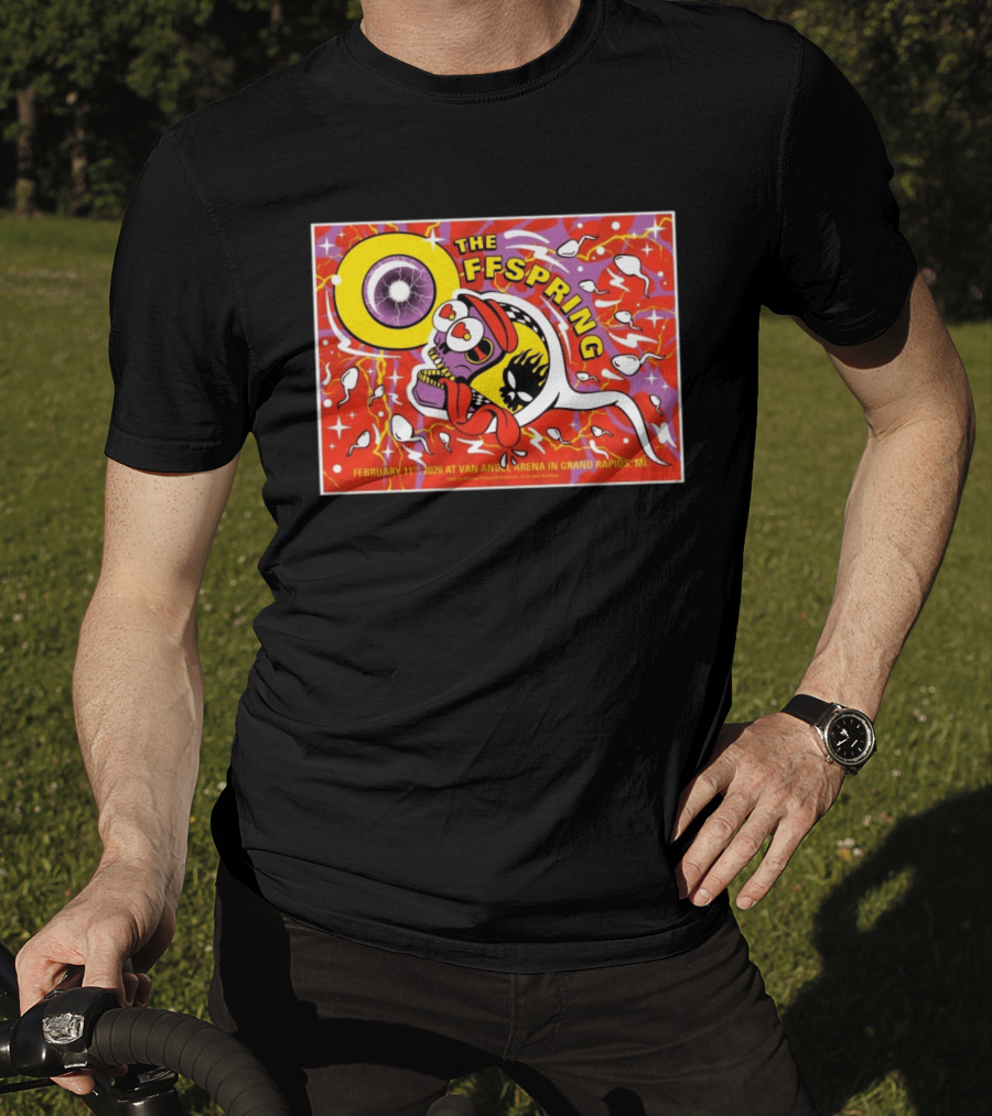 The Offspring February 11 2026 Van Andel Arena Grand Rapids MI Bold Psychedelic T-Shirt