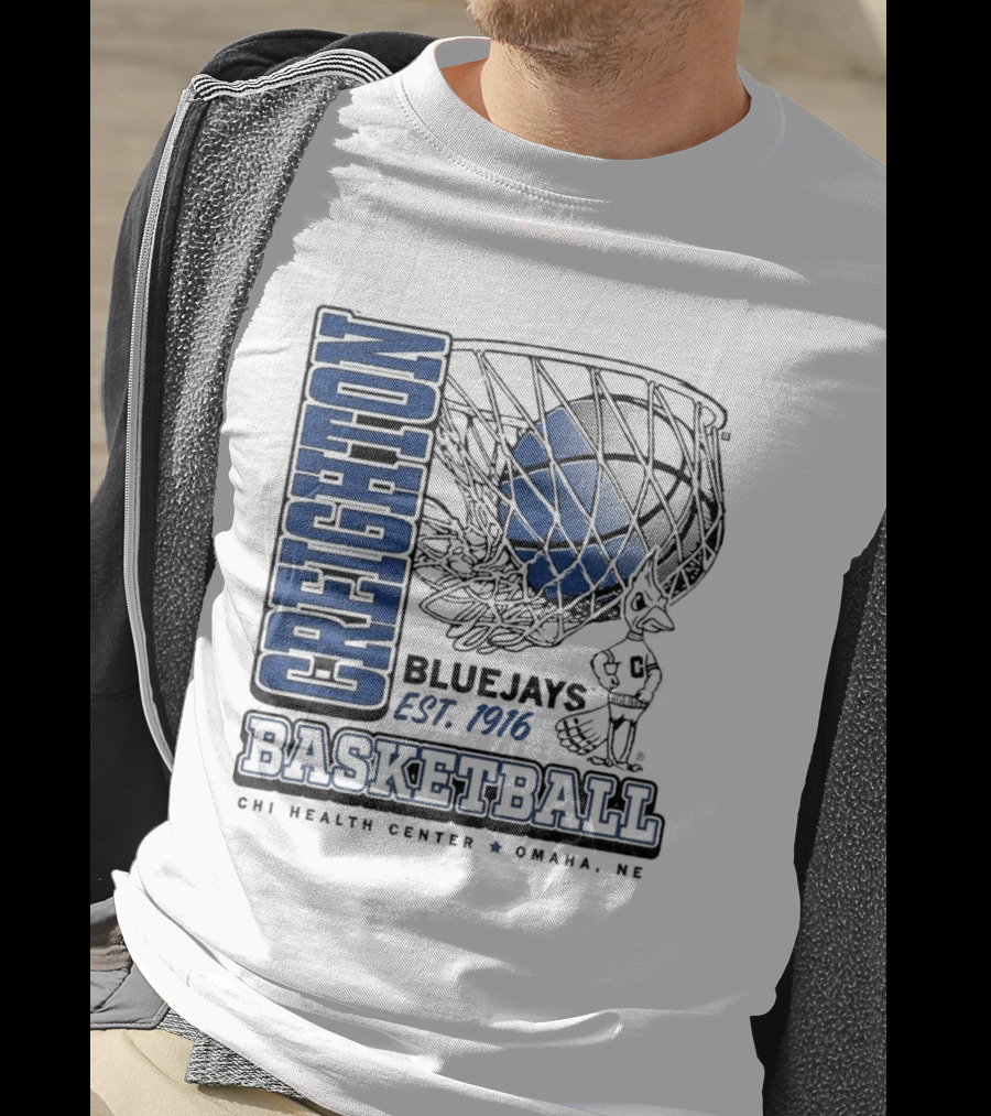 Creighton Bluejays Basketball Est. 1916 CHI Health Center Omaha NE T-Shirt