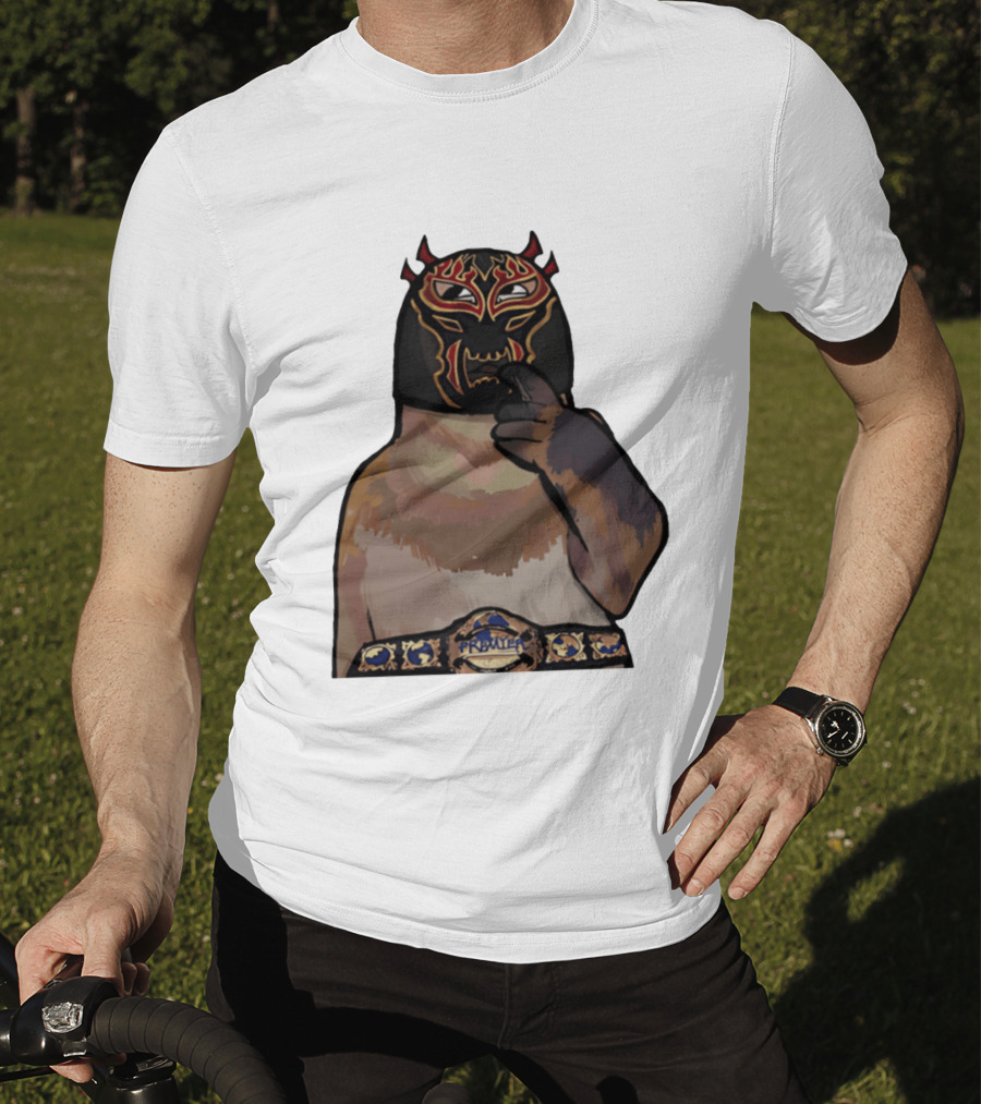 PrawTel Wrestling Champion Luchador Masked Monkey T-Shirt