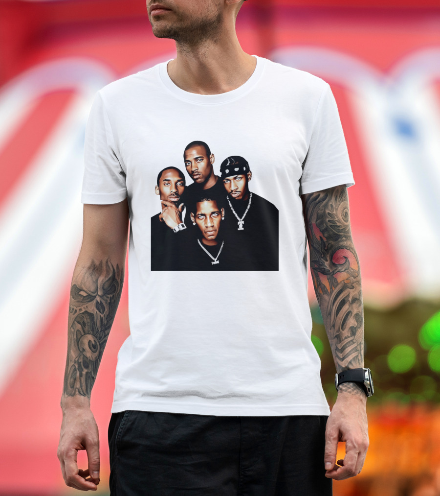 Kobe Iverson Mac Carter Basketball Legends Iconic Group T-Shirt