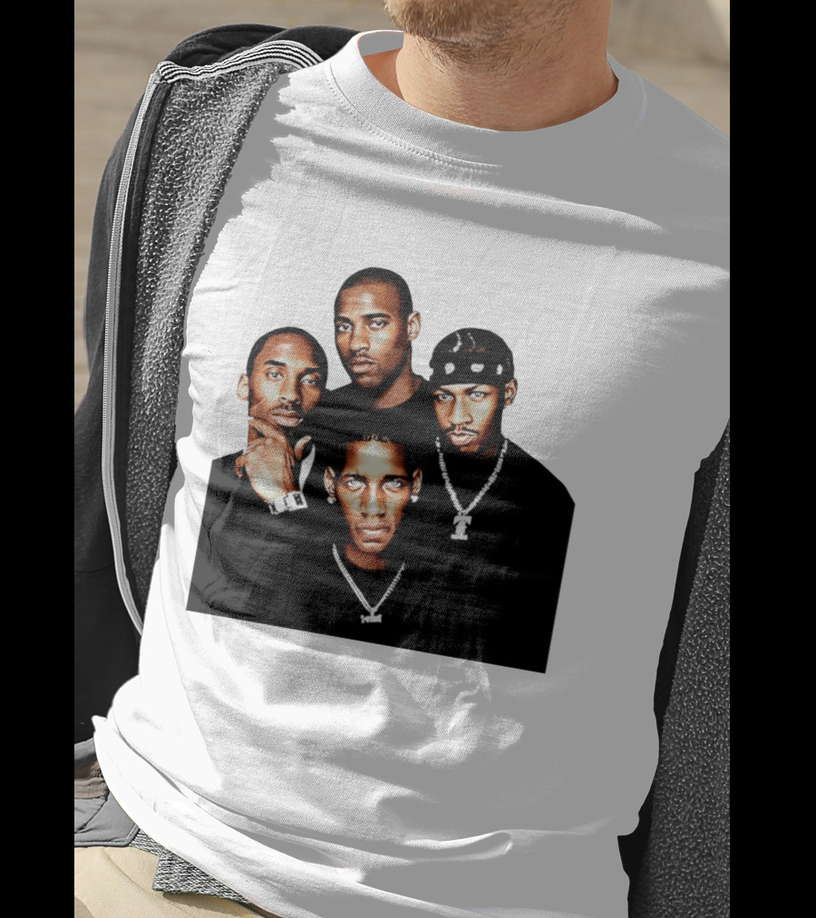 Kobe Iverson Mac Carter Basketball Legends Iconic Group T-Shirt