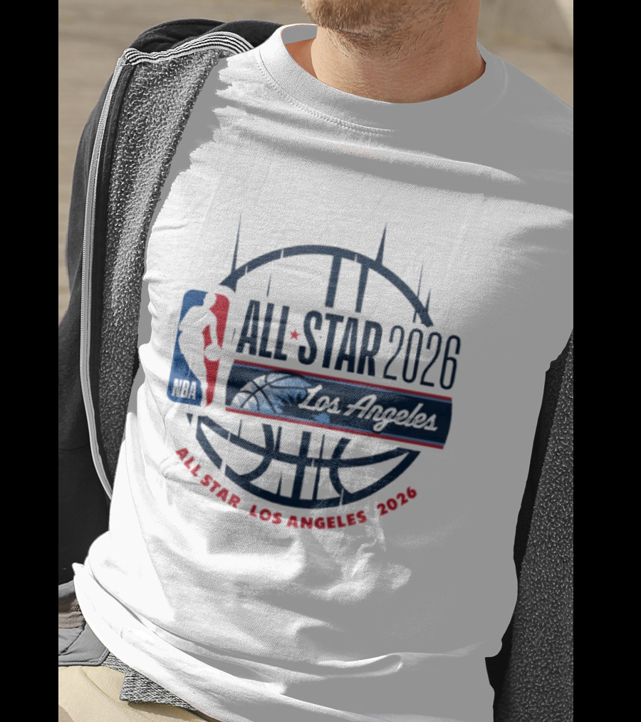 NBA All Star 2026 Los Angeles Basketball Event T-Shirt