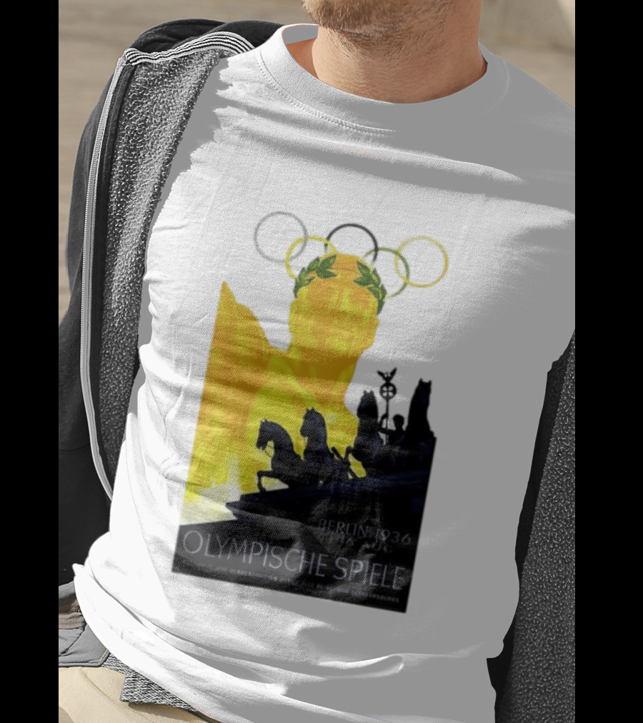 Berlin 1936 1 16 Aug Olympische Spiele Olympische Ringe Quadriga T-Shirt