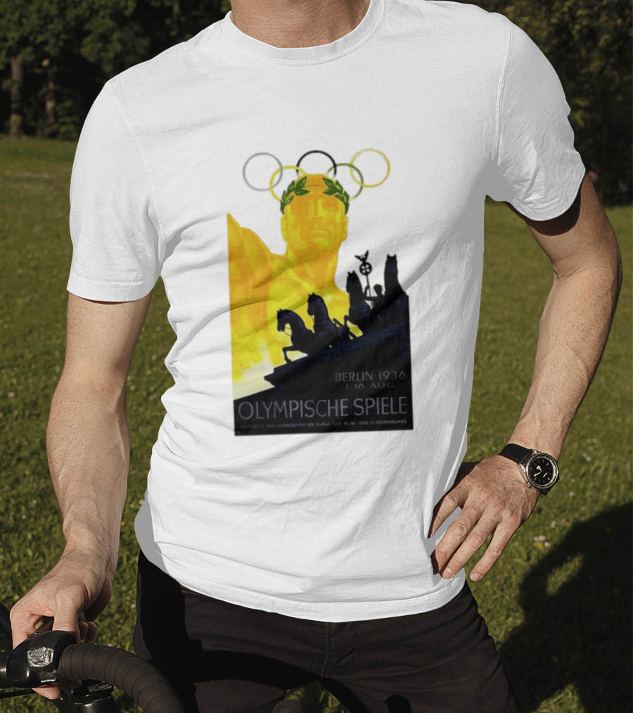 Berlin 1936 1 16 Aug Olympische Spiele Olympische Ringe Quadriga T-Shirt