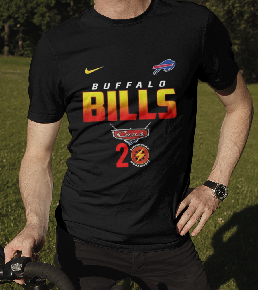 Buffalo Bills Nike Lightning Cars 20th Anniversary T-Shirt
