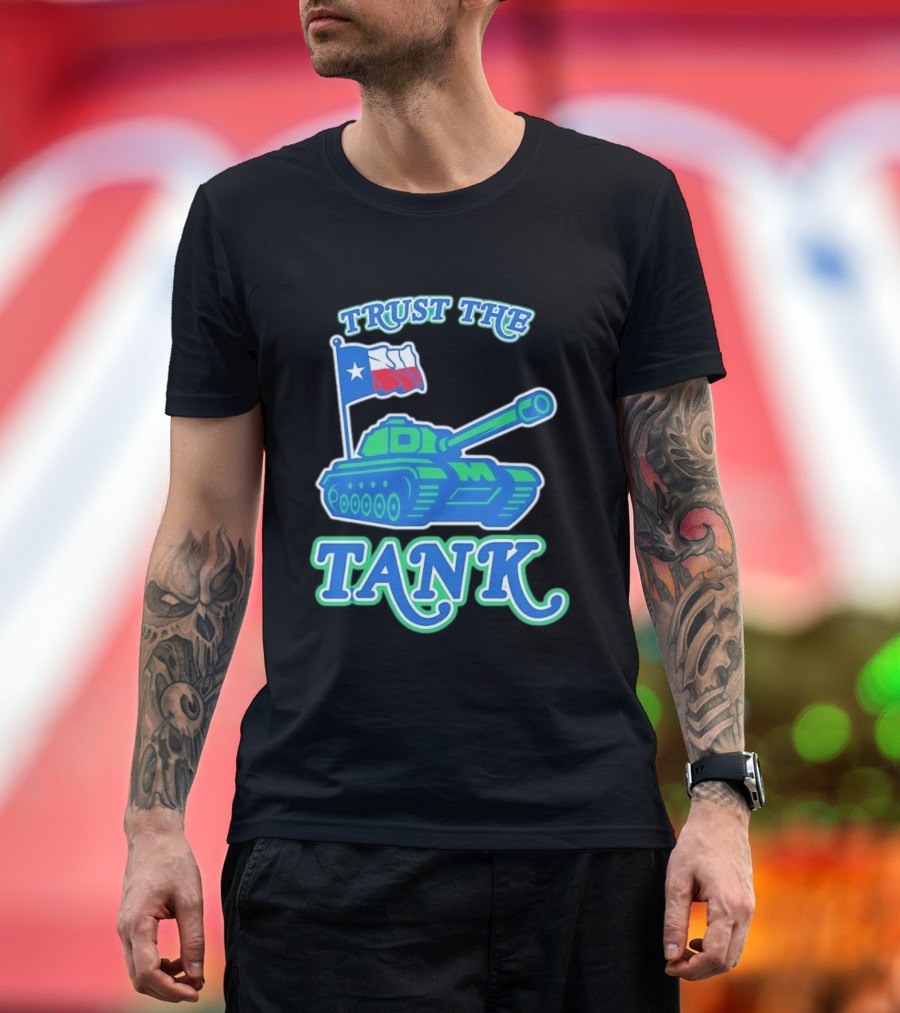 Trust The Tank Dallas Mavericks Texas Flag Tank T-Shirt