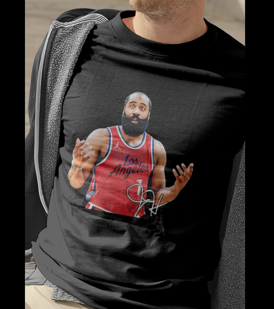 James Harden Los Angeles Basketball Jersey Player Collage T-Shirt