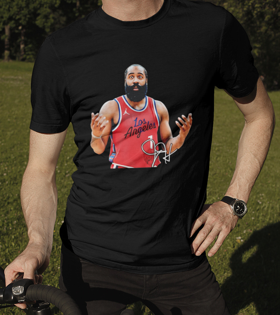 James Harden Los Angeles Basketball Jersey Player Collage T-Shirt
