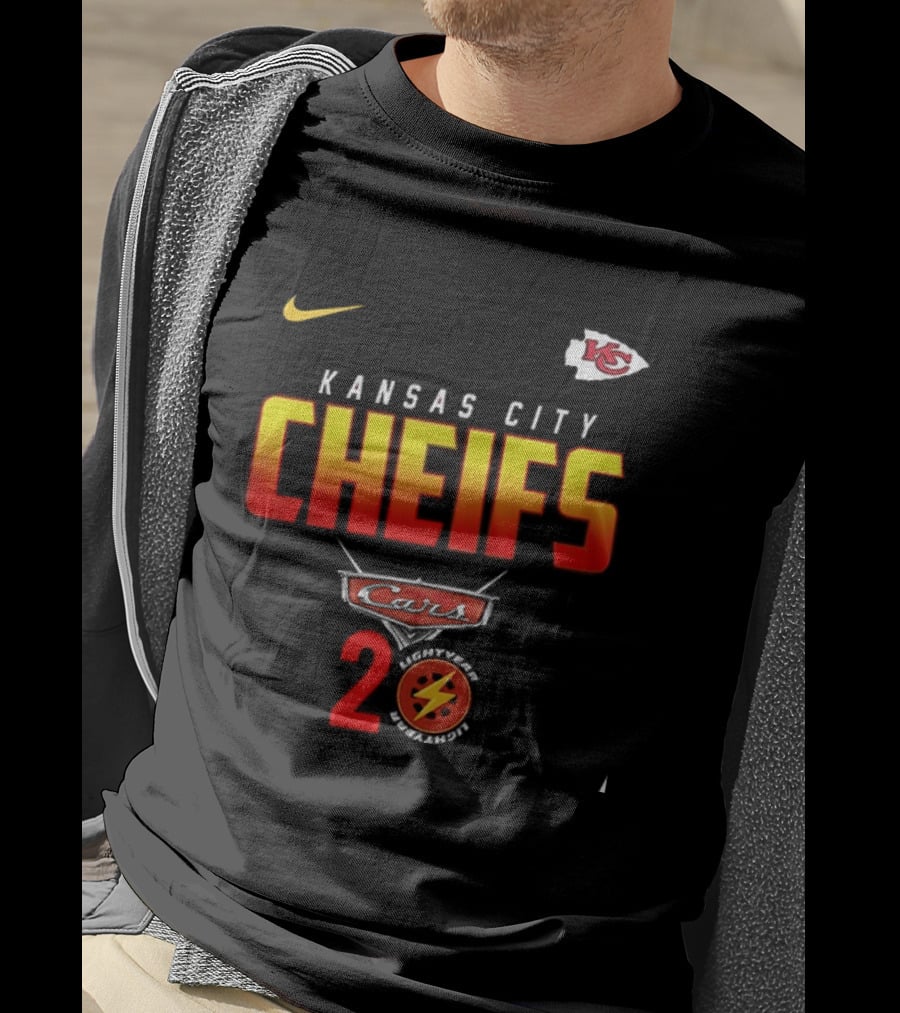 Kansas City Chiefs Cars 20th Anniversary Nike T-Shirt