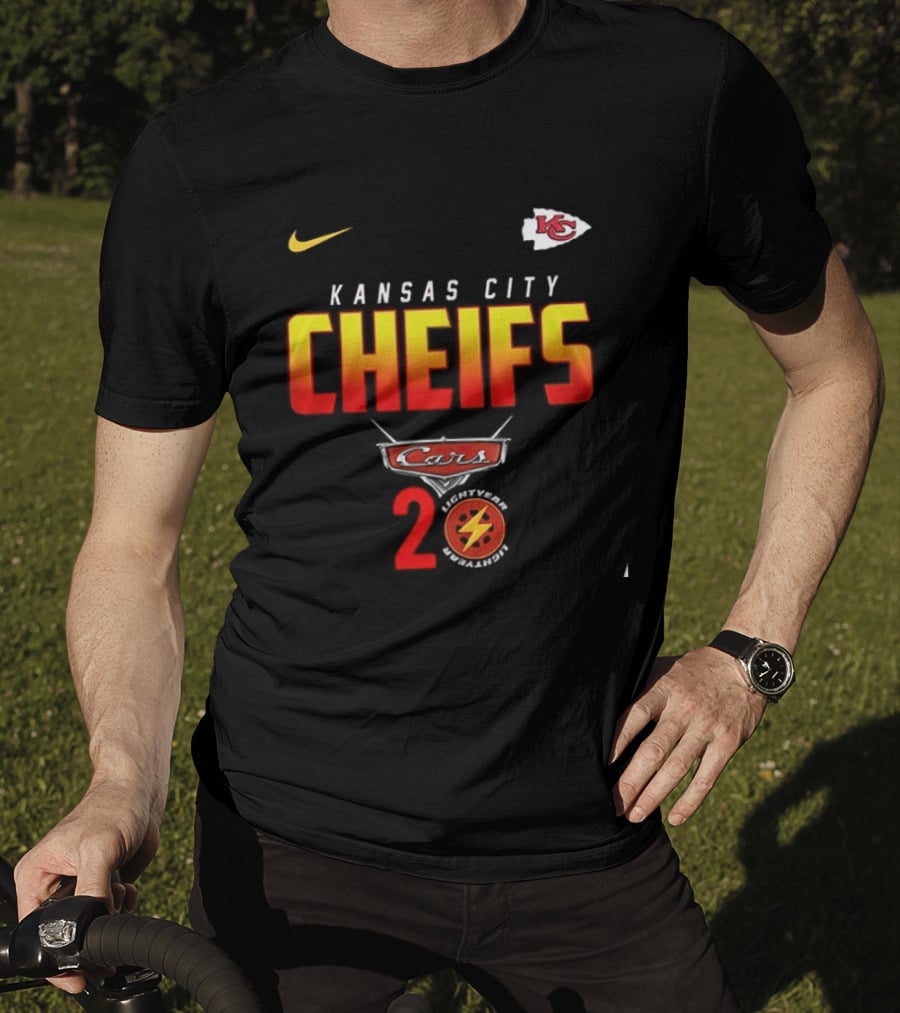 Kansas City Chiefs Cars 20th Anniversary Nike T-Shirt