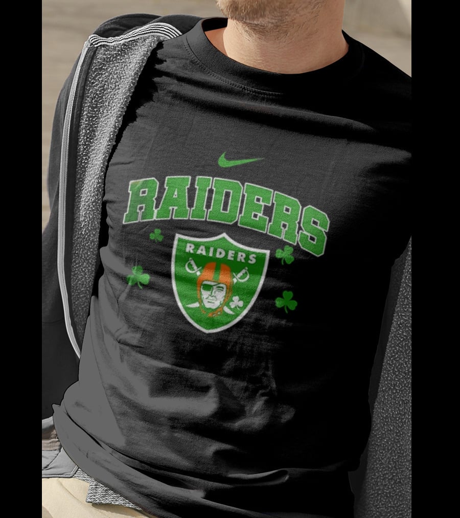 Las Vegas Raiders Irish Witch Soul Shamrock T-Shirt