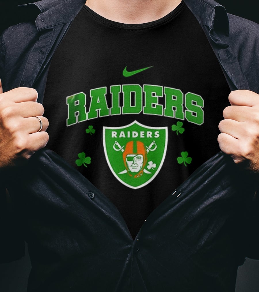 Las Vegas Raiders Irish Witch Soul Shamrock T-Shirt