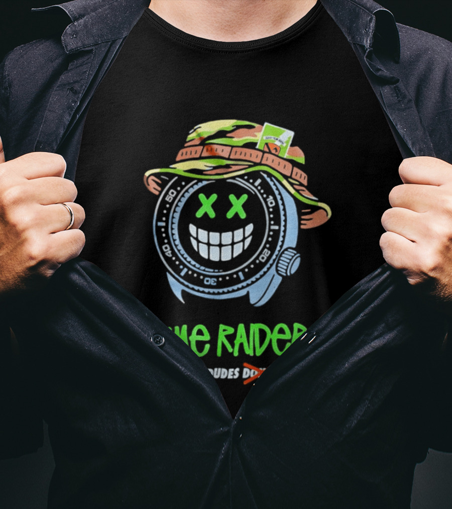 Lume Raiders Sketchy Dudes Don't Surf Face Smiley T-Shirt