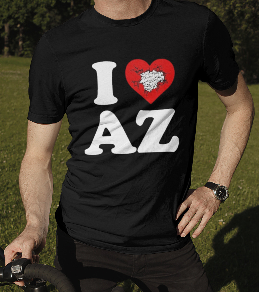 Gatecreeper I Heart Arizona Skull Heart T-Shirt