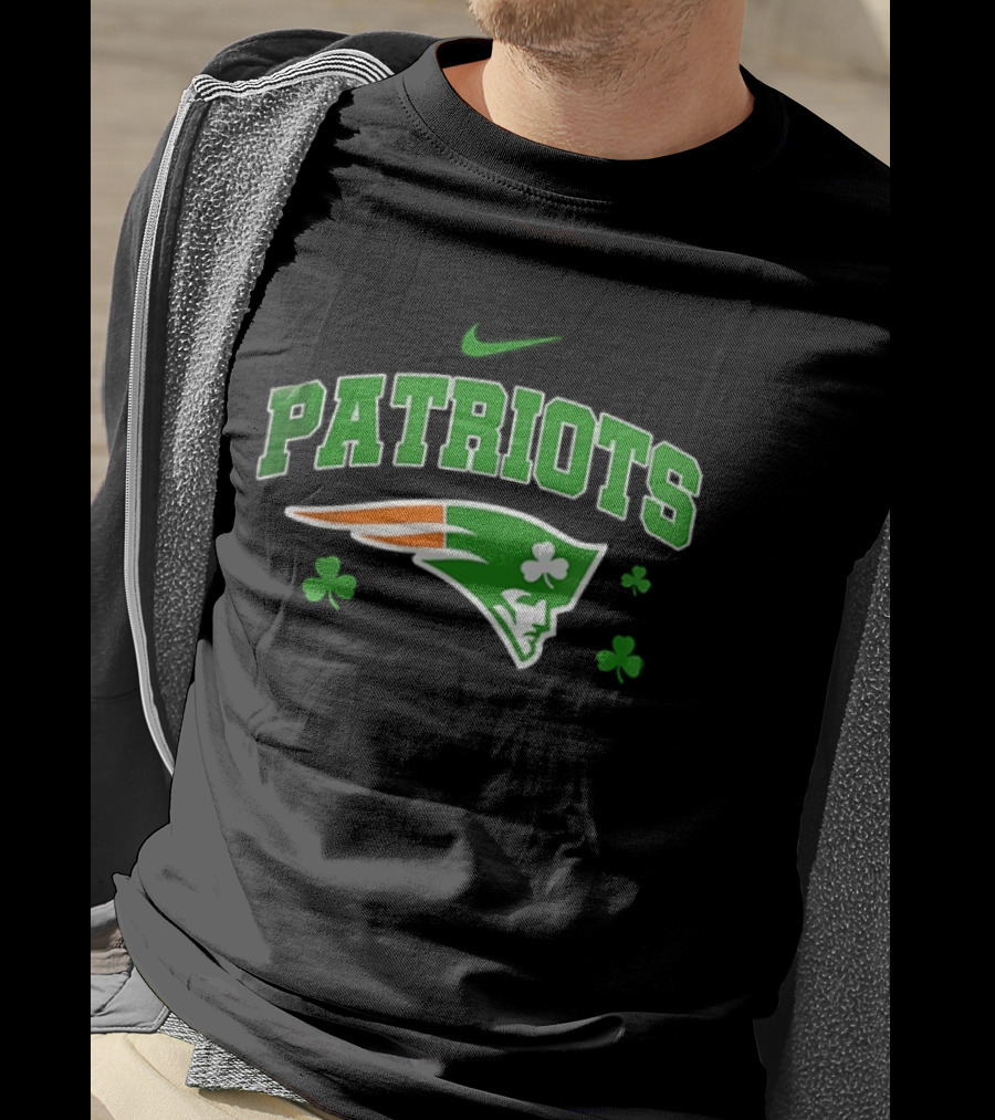 Patriots Irish Clover Green Shamrock Luck T-Shirt