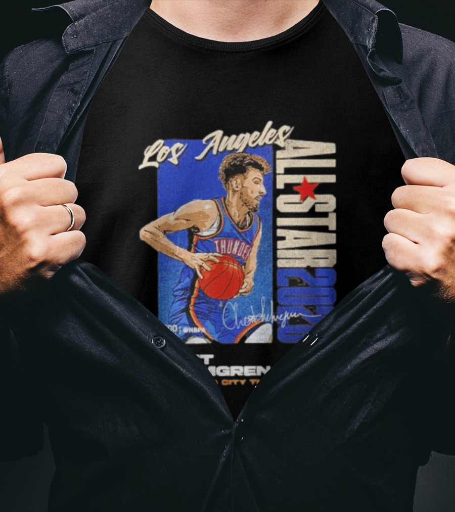 Los Angeles 2026 Chet Holmgren Oklahoma City Thunder NBA All Star T-Shirt