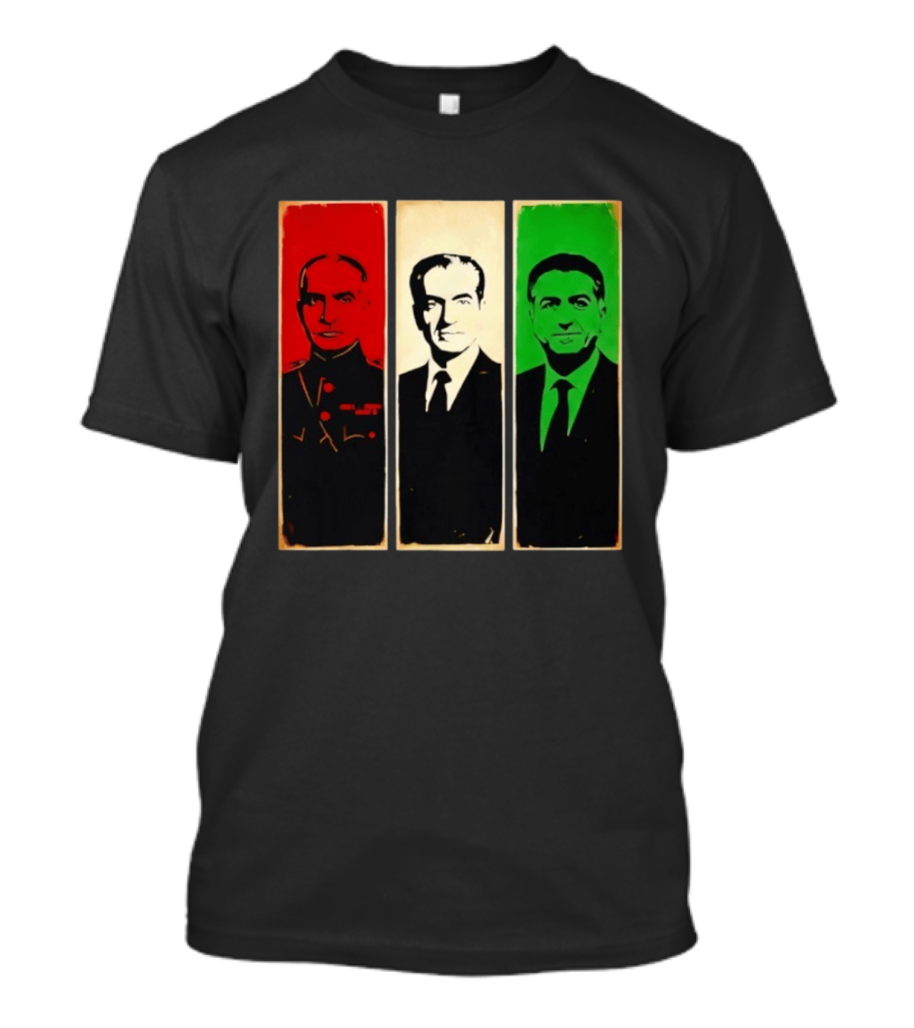 Pahlavi Kings Of Iran Reza Mohammad Reza Iran Flag T-Shirt