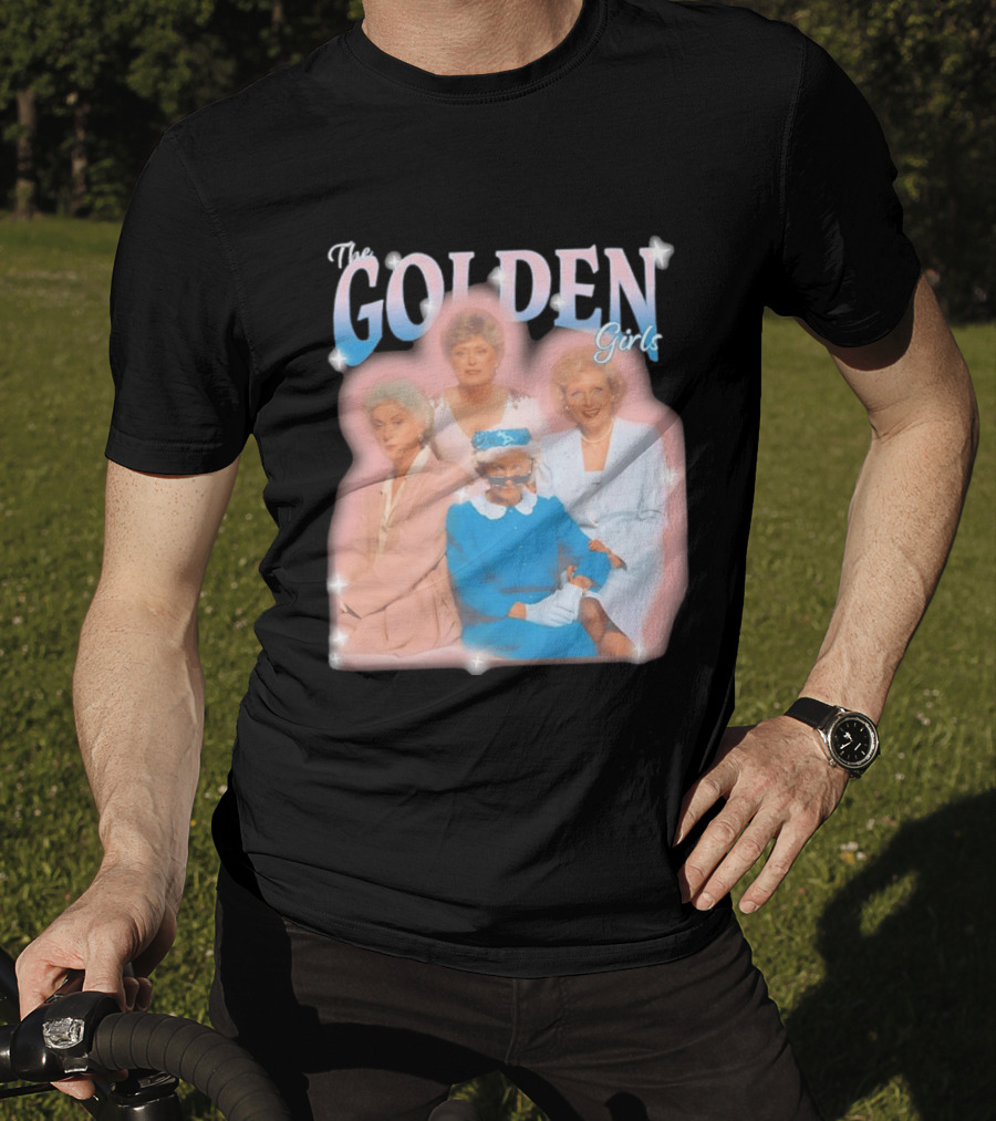 The Golden Girls TV Series Characters With Sparkling Pastel T-Shirt