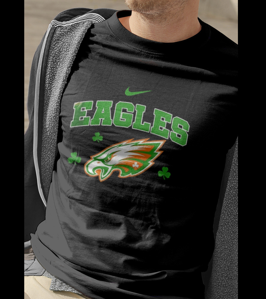 Philadelphia Eagles Irish Woman Soul Of A Witch Green Shamrock Nike T-Shirt