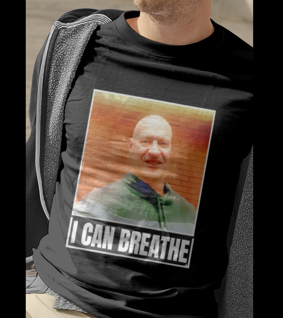 I Can Breathe Text Brick Wall T-Shirt