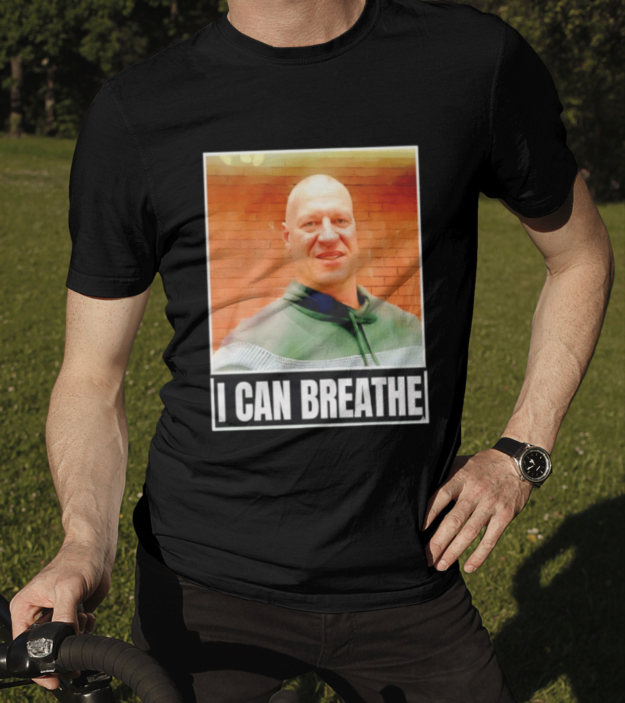 I Can Breathe Text Brick Wall T-Shirt