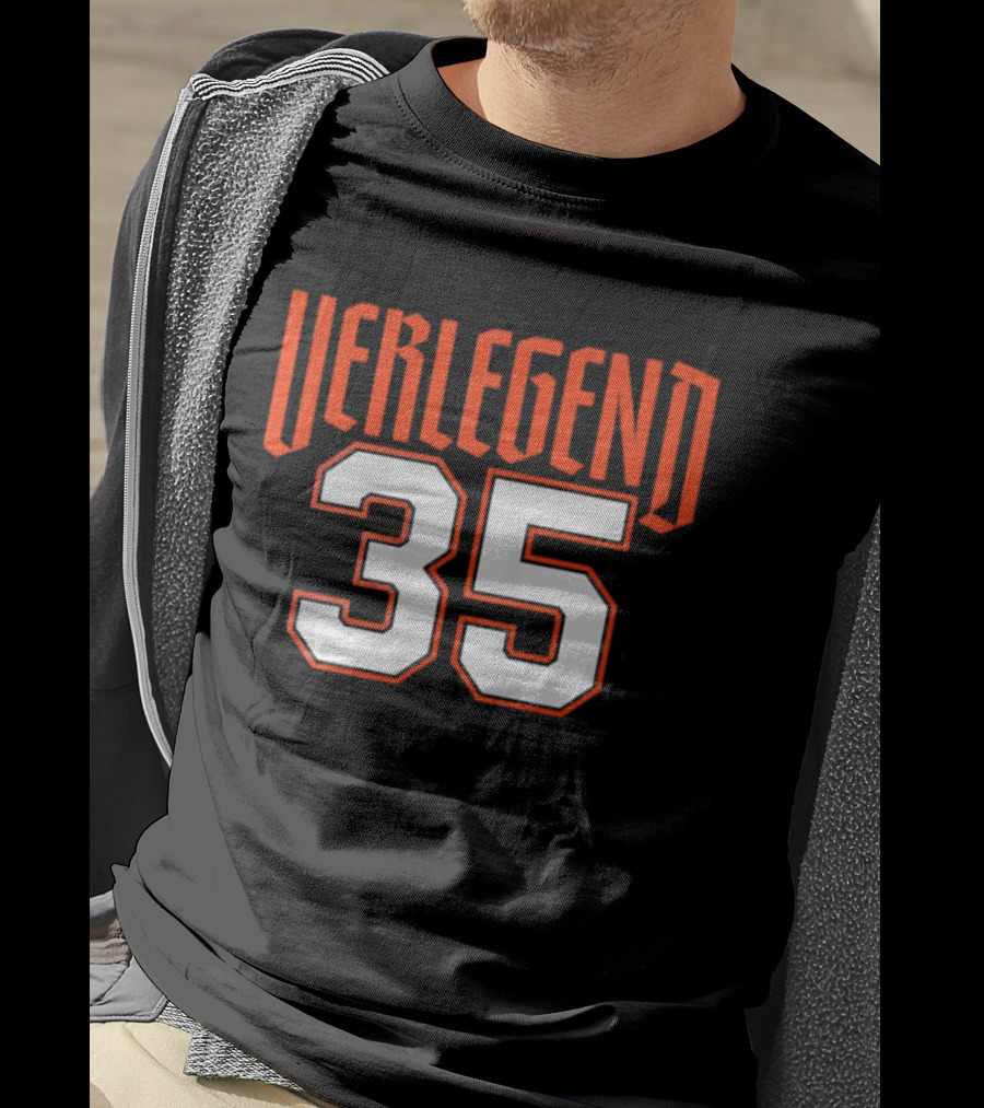 Verlegend 35 Detroit Tigers Justin Verlander Pitcher T-Shirt