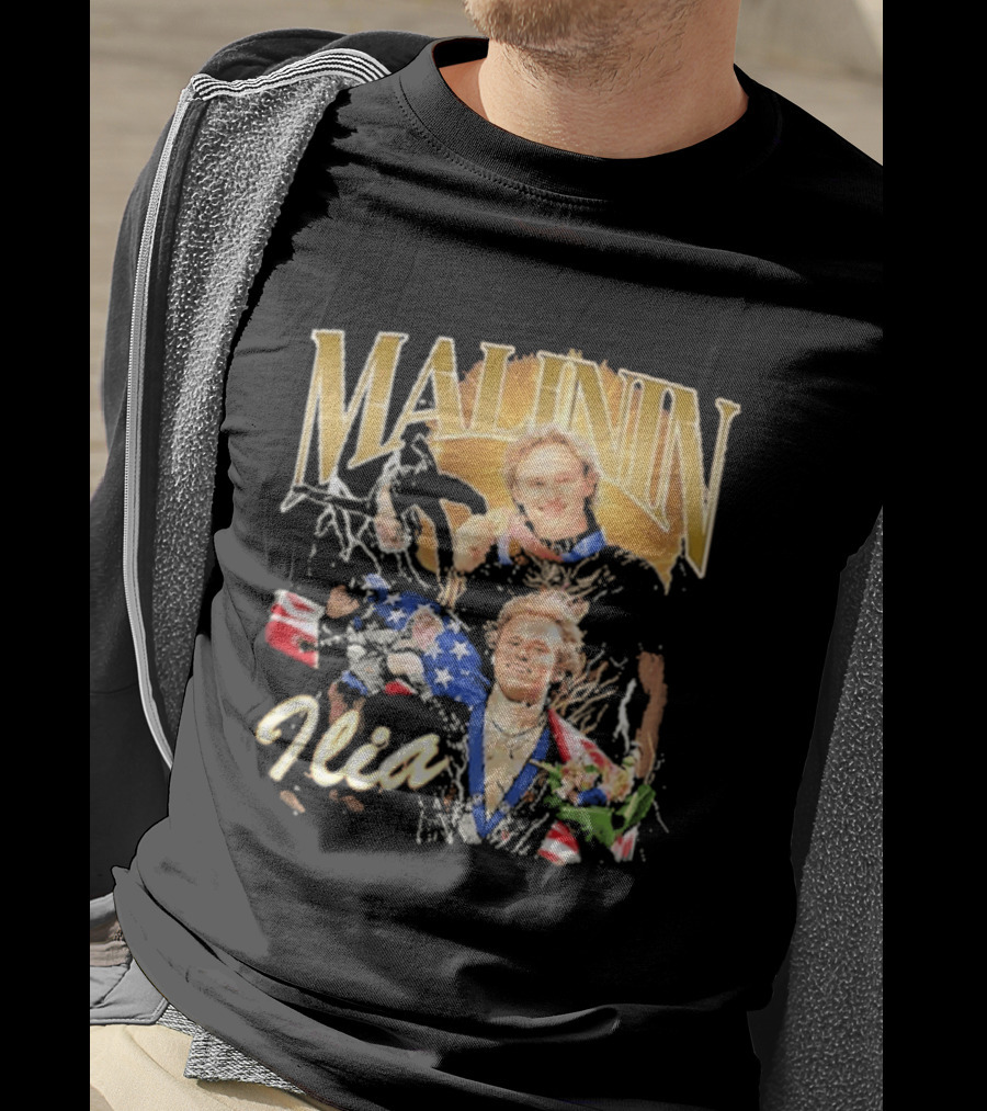 Ilia Malinin Gold Medal Champion Ice Skating T-Shirt