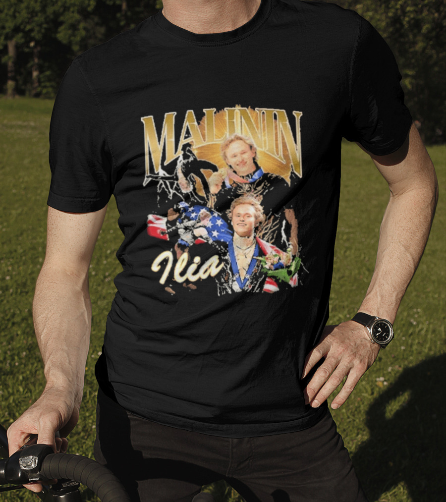 Ilia Malinin Gold Medal Champion Ice Skating T-Shirt