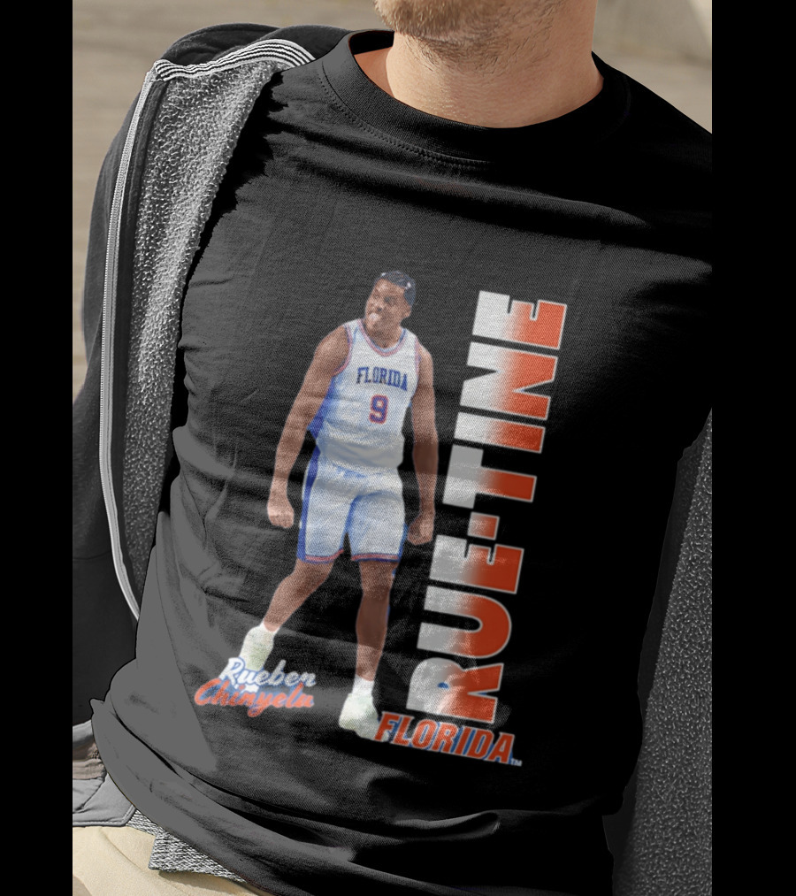 Rueben Chinyelu Florida Gators 9 RUE TINE Basketball T-Shirt