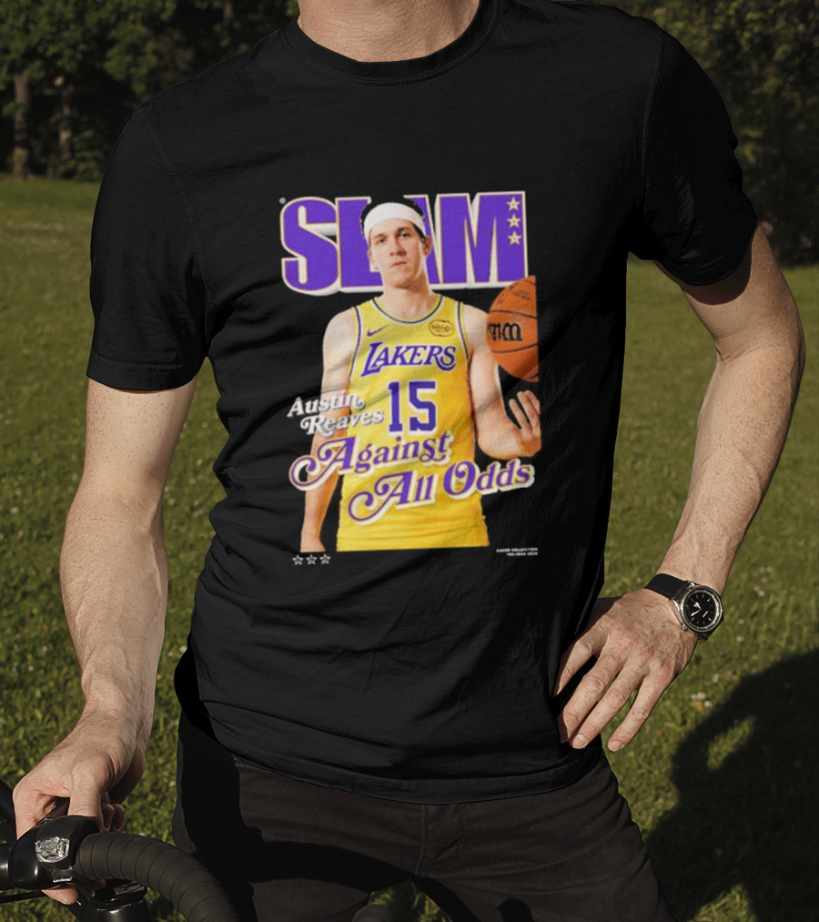 SLAM Cover Austin Reaves Against All Odds Los Angeles Lakers NBA T-Shirt