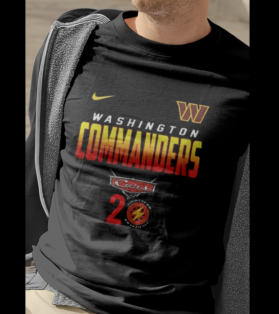 Washington Commanders Nike Cars 20th Anniversary T-Shirt