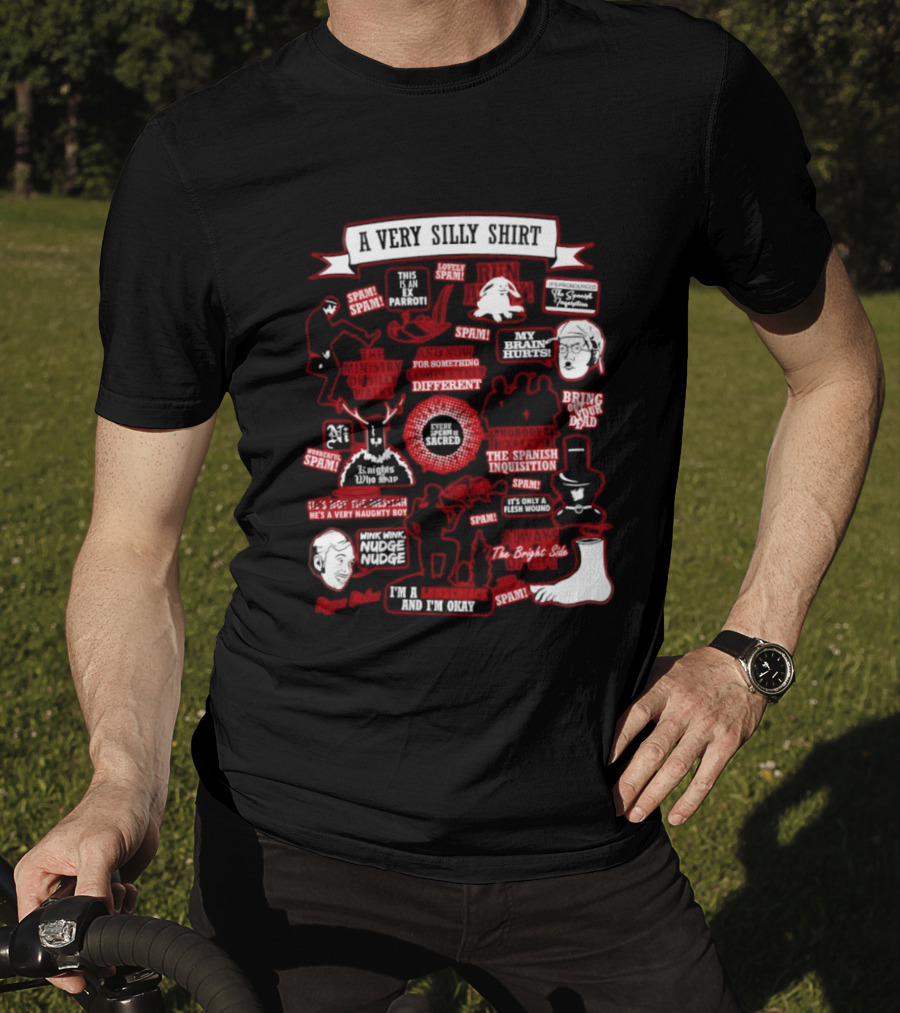 Very Silly This Is An Ex Parrot Spam Spanish Inquisition Bring Out Your Dead T-Shirt